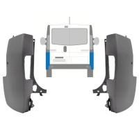 Aizmugurējā bufera stūris priekš Renault Trafic 2001-2014 / Kreisais+Labais / Komplekts 9944