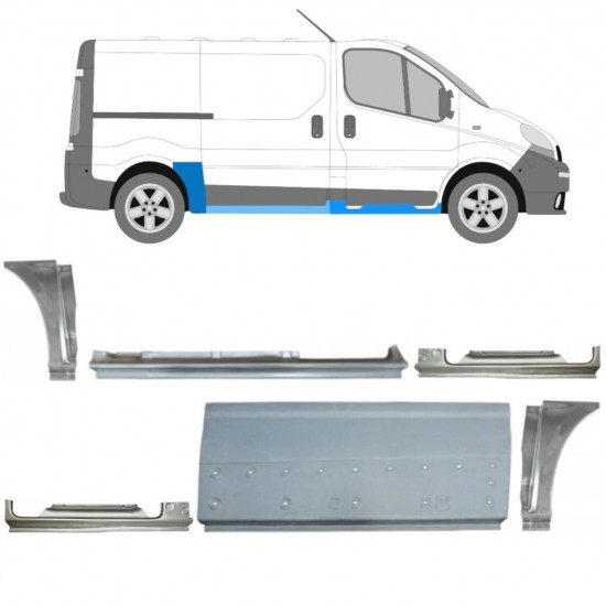 Remontdaļu komplekts priekš Renault Trafic Opel Vivaro 2001-2014 / SWB /  11230