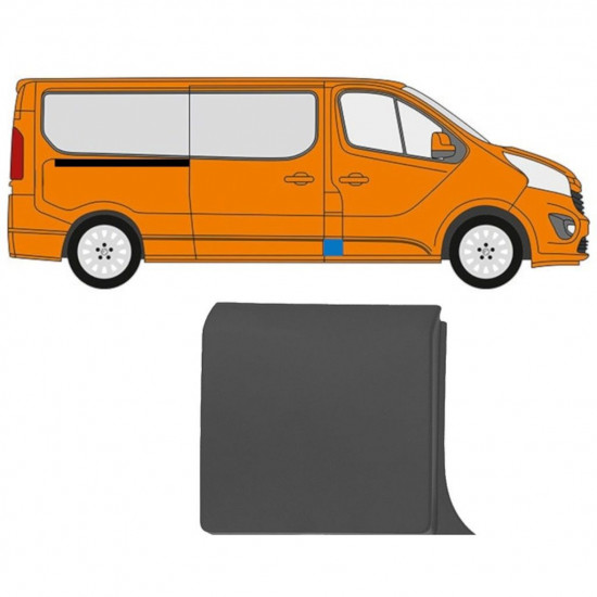 Priekšējā statņa sānu josla priekš Renault Trafic 2014- / Labā 11248