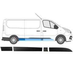 Sānu joslu komplekts priekš Opel Vivaro 2014-2019 / Labā / 14428