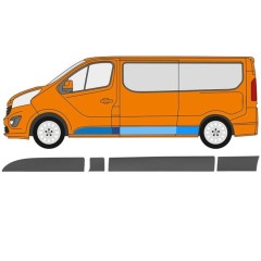 Sānu josla priekš Opel Vivaro 2014-2019 / Kreisā / Komplekts 13325