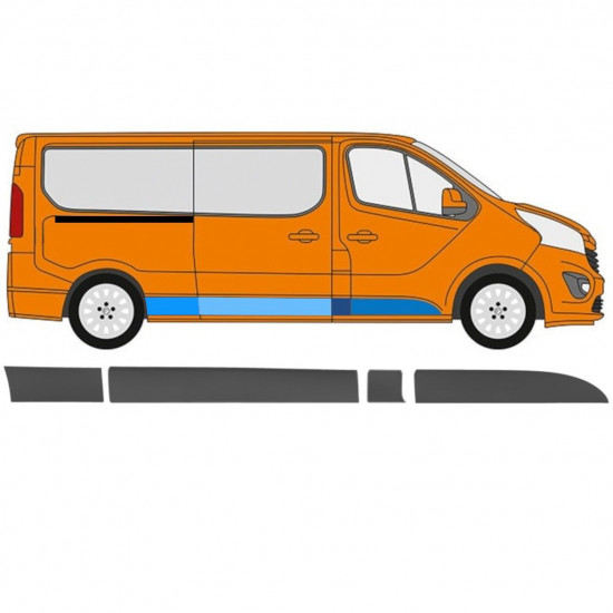 Sānu josla priekš Renault Trafic 2014- / LWB / Labā / Komplekts 11254