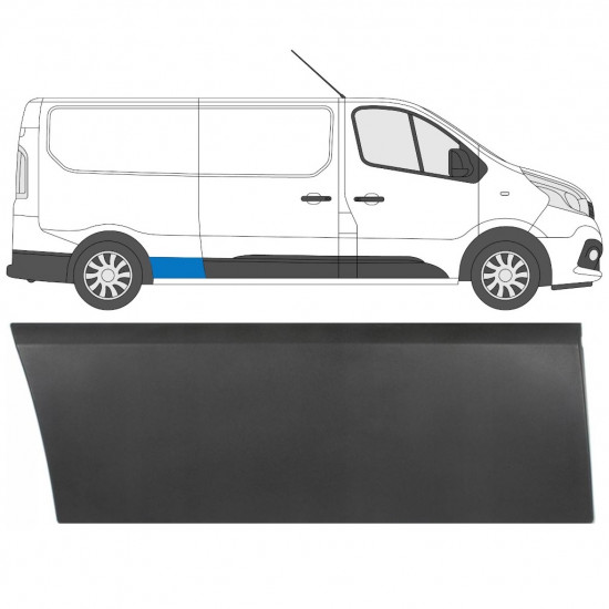 Aizmugurējā spārna sānu josla priekš Renault Trafic 2014- / Labā 8219