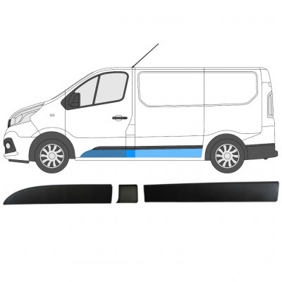 Sānu joslu komplekts priekš Renault Trafic Opel Vivaro Talento 2014- / SWB / Kreisā /  8568