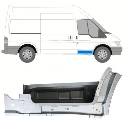 Priekšējā pakāpiena iekšējais slieksnis priekš Ford Transit 2000-2013 / Labā 8256