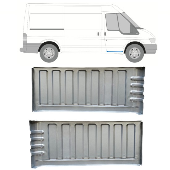 Sliekšņa remonta daļa priekš Ford Transit 2000-2013 / Kreisais+Labais / Komplekts 15056