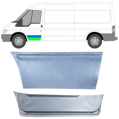 Priekšpuse durvju iekšējais panelis priekš Ford Transit 2000-2013 / Kreisā / Komplekts 14544