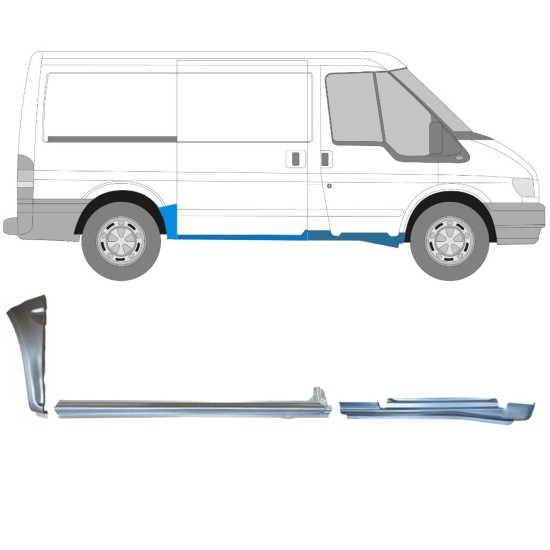 Remontdaļu komplekts priekš Ford Transit 2000-2013 / Labā / 15019 Remontdaļu komplekts priekš Ford Transit 2000-2013 / Labā / 15019