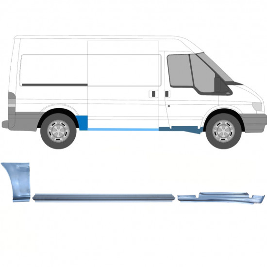 Remontdaļu komplekts priekš Ford Transit 2000-2013  / MWB / Labā /  12434