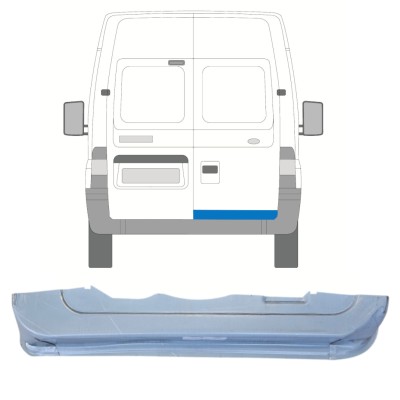 Aizmugurējo durvju panelis priekš Ford Transit 2000-2013 / Labā 14654