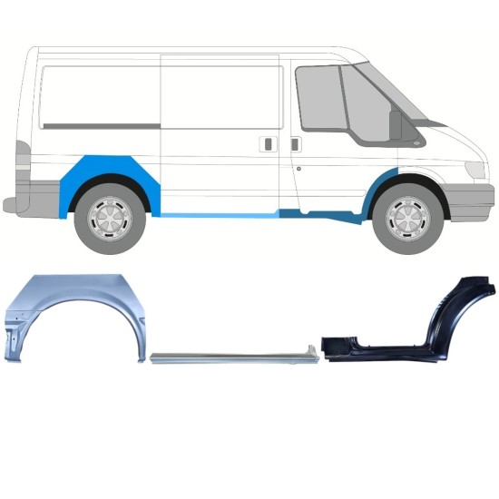 Remontdaļu komplekts priekš Ford Transit 2000-2013 / Labā / 15022 Remontdaļu komplekts priekš Ford Transit 2000-2013 / Labā / 15022