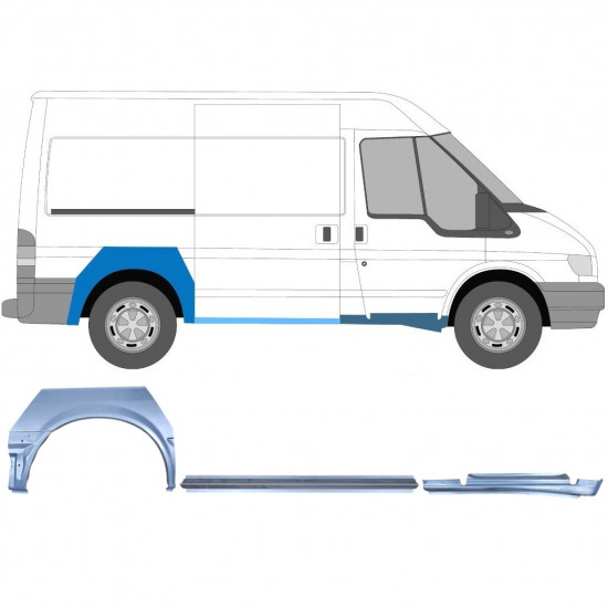 Remontdaļu komplekts priekš Ford Transit 2000-2013  / SWB / Labā /  12432