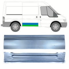 Bīdāmo durvju iekšējā un ārējā daļa priekš Ford Transit 2000-2013 / Labā / Komplekts 12664