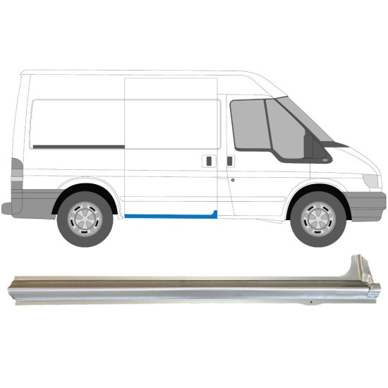 Bīdāmo durvju slieksnis priekš Ford Transit 2000-2013 / Labā 15062