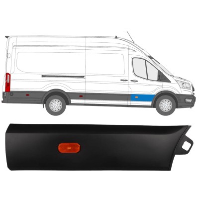 Priekšējo durvju sānu josla priekš Ford Transit 2014- / Labā / Komplekts 14664