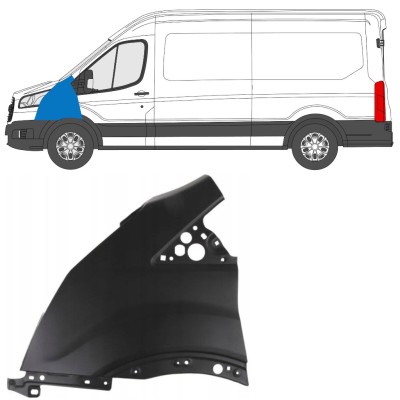 Priekšējais spārns priekš Ford Transit 2014- 2014-2019 / Kreisā 17093