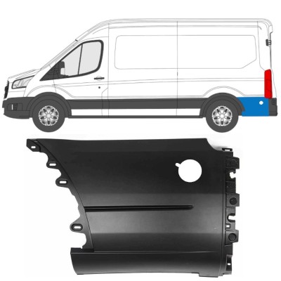 Aizmugurējā spārna sānu josla aiz riteņa priekš Ford Transit 2014- / Kreisā 14673