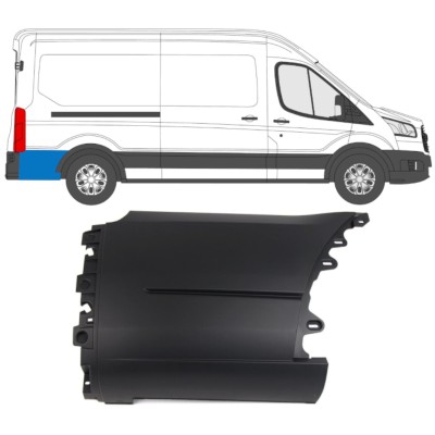 Aizmugurējā spārna sānu josla aiz riteņa priekš Ford Transit 2014- / Labā 14670
