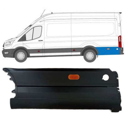 Aizmugurējā spārna sānu josla aiz riteņa priekš Ford Transit 2014- / Kreisā / Komplekts 14679