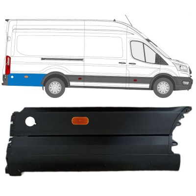 Aizmugurējā spārna sānu josla aiz riteņa priekš Ford Transit 2014- / Labā / Komplekts 14678