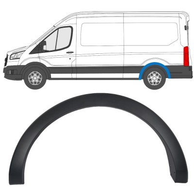 Aizmugurējā spārna sānu josla priekš Ford Transit 2014- / Kreisā 14669