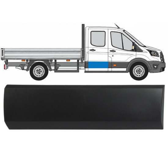 Aizmugurējo durvju sānu josla priekš Ford Transit 2014- 2019-2026 / Labā 17146