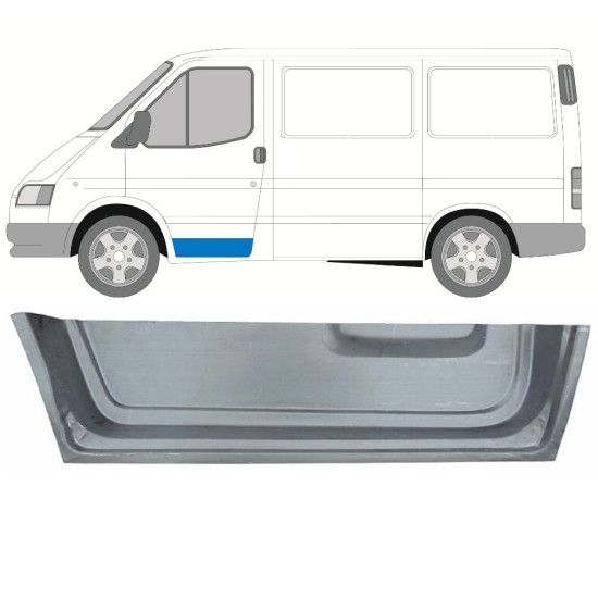 Priekšpuse durvju iekšējais panelis priekš Ford Transit 1986-2000 / Kreisā 16023
