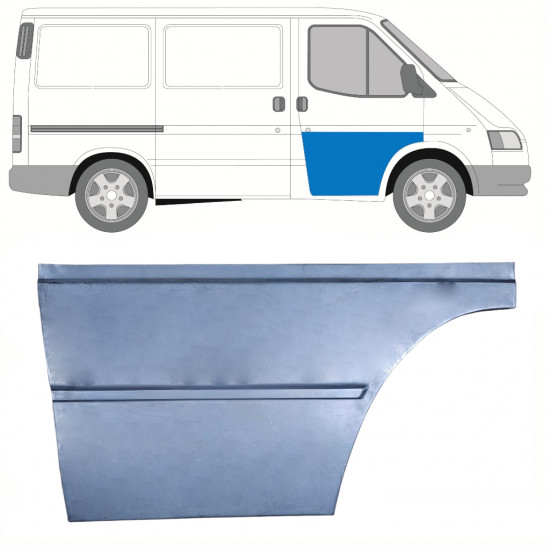 Priekšpuse durvju ārējais panelis priekš Ford Transit 1985-2000 / Labā 8421