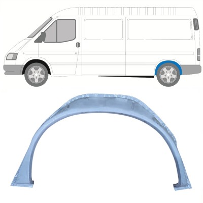 Aizmugurējā riteņa iekšējā arka priekš Ford Transit 1986-2000 / Kreisā 16003