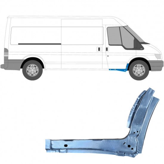 Iekšējais slieksnis priekš Ford Transit 2000-2013 / Labā 11907