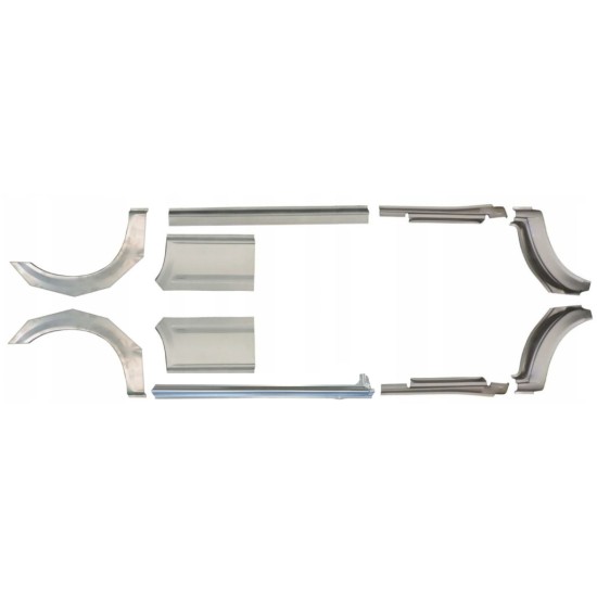 Slieksnis + aizmugurējā spārna daļa priekš Ford Transit 2000-2013 / Kreisais+Labais / Komplekts 10630