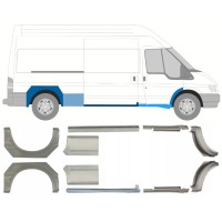 Slieksnis + aizmugurējā spārna daļa priekš Ford Transit 2000-2013 / Kreisais+Labais / Komplekts 10640