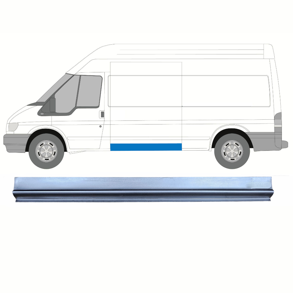 Sānu Ārējā Daļa Priekš Ford Transit 2000-2013 / Kreisā 9136