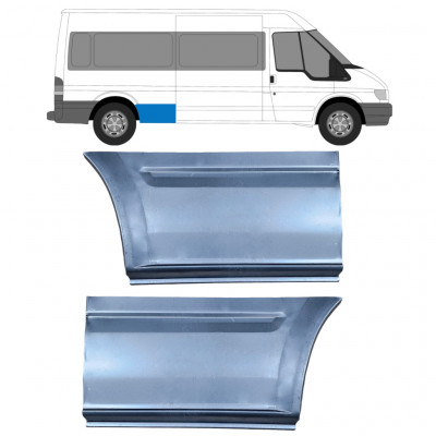 Aizmugurējā arka priekš Ford Transit 2000- / LWB / Kreisais+Labais / Komplekts 9663