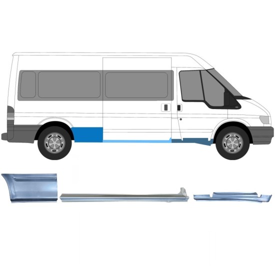 Remontdaļu komplekts priekš Ford Transit 2000-2013  / LWB / Labā /  12436