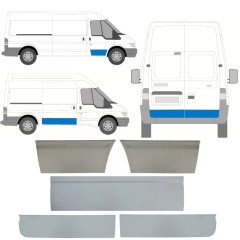 Durvju panelis priekš Ford Transit 2000-2013 / Kreisais+Labais / Komplekts 11387