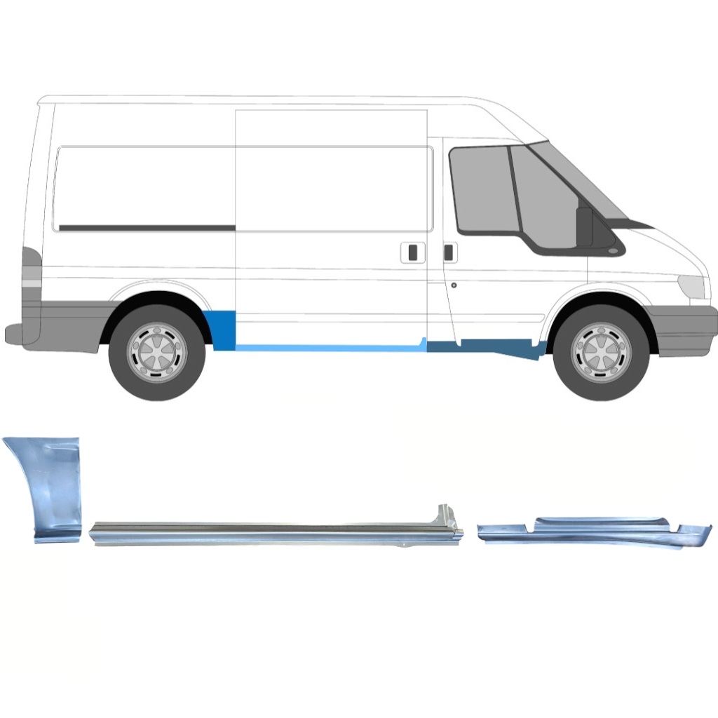 Remontdaļu Komplekts Priekš Ford Transit 2000-2013 / Labā / 12434