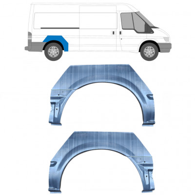 Aizmugurējā arka priekš Ford Transit 2000- / Kreisais+Labais / Komplekts 9590