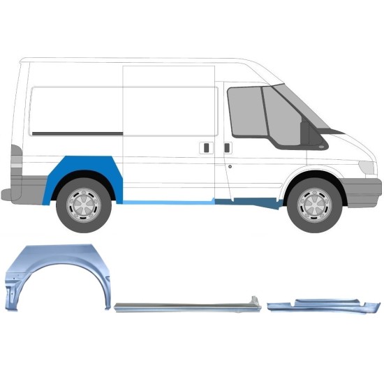 Remontdaļu komplekts priekš Ford Transit 2000-2013  / SWB / Labā /  12432