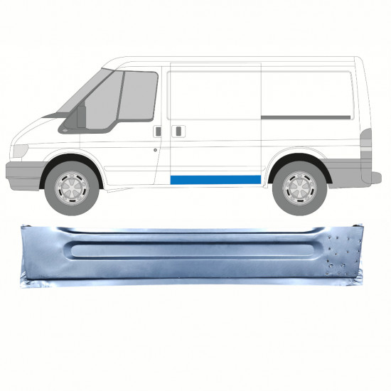 Bīdāmo durvju iekšējā daļa priekš Ford Transit 2000-2013 / SWB / Kreisā 9109