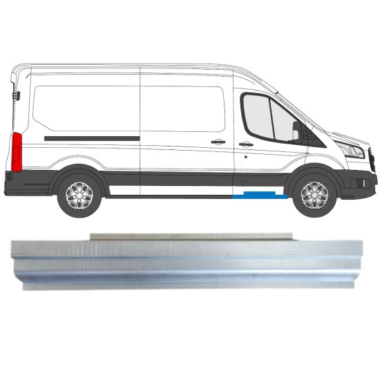 Slieksnis priekš Ford Transit 2014- / Kreisais = Labais (simetrisks) 14737