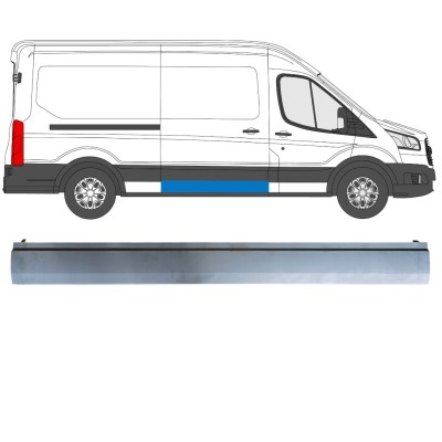 Bīdāmo durvju apakšējā loksne priekš Ford Transit 2014- / Labā 14920