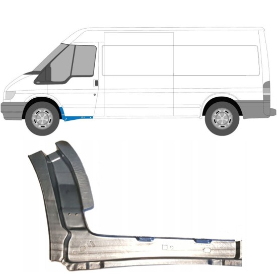 Iekšējais slieksnis priekš Ford Transit 2000-2013 / Kreisā 11908