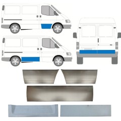 Durvju panelis priekš Ford Transit 1986-2000 / Kreisais+Labais / Komplekts 11395