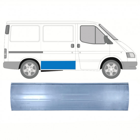 Bīdāmo durvju ārējā apakšējā daļa priekš Ford Transit 1985-2000 / Labā 8821