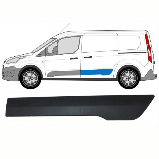 Bīdāmo durvju sānu josla priekš Ford Transit Connect 2013- / Kreisā 8495