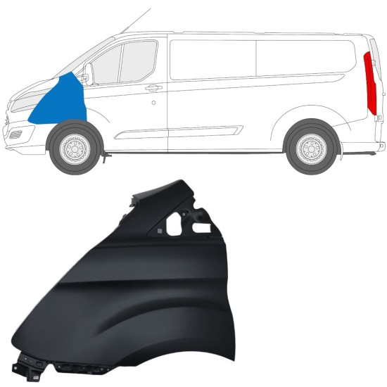 Priekšējais spārns priekš Ford Transit Custom 2013-2017 / Kreisā 17096