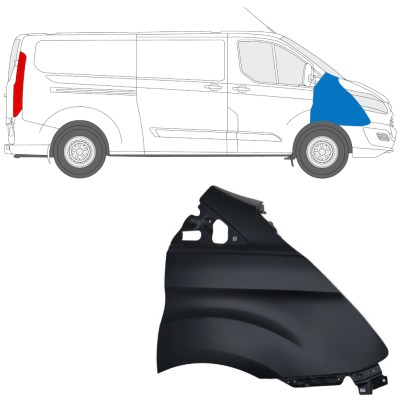 Priekšējais spārns priekš Ford Transit Custom 2013-2017 / Labā 17095