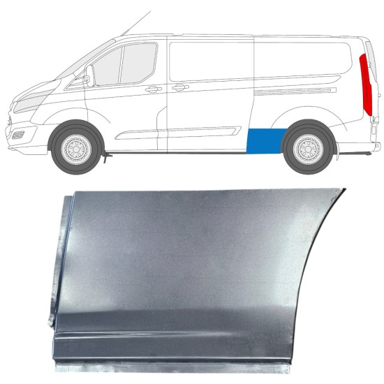 Aizmugurējā arka priekš Ford Transit Custom 2013- / Kreisā 15971