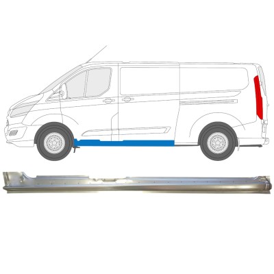 Bīdāmo durvju slieksnis priekš Ford Transit Custom 2013- / Kreisā 14645